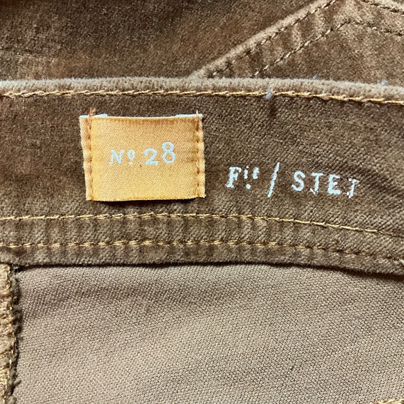 ANTHROPOLOGIE Pilcro Cotton Cognac Velvet 5 Pocket Skinny Jeans Low Rise Sz 28 - Picture 8 of 11
